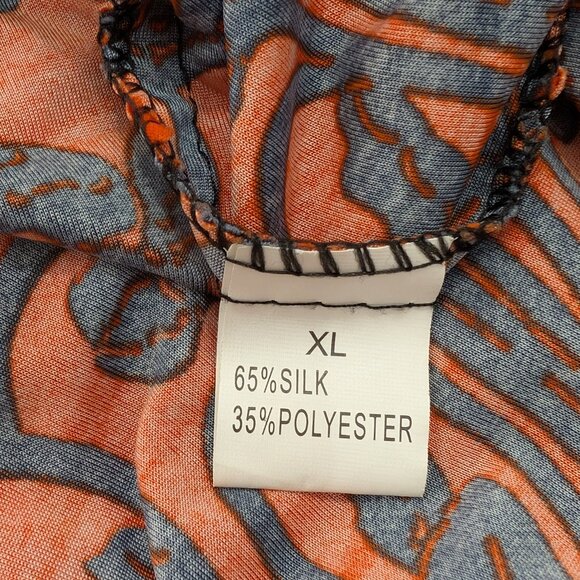 Julia‎ Silk Blend Maxi Dress Womens Size XL w/ Drawstring Empire Waist EUC - Picture 8 of 9